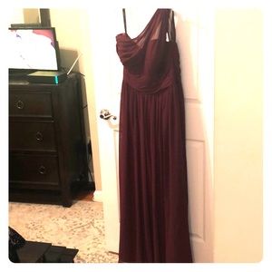 Bill Levkoff bridesmaid dress, one shoulder